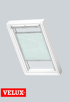 Flying Pleated, 1285 Soft Blue - VELUX Loft Blind